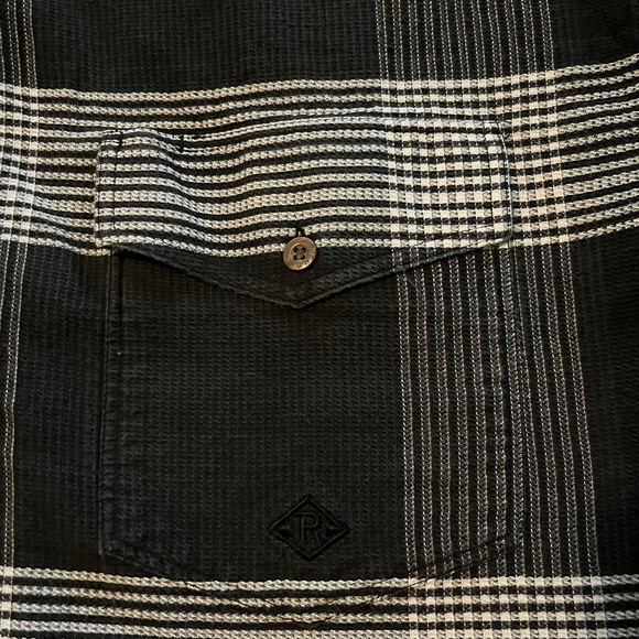 ROPER Men's Black & White Check Button-Down Shirt Size L - Picture 3 of 12